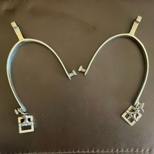 VINTAGE SOLID NICKEL ENGLISH SPURS (England)